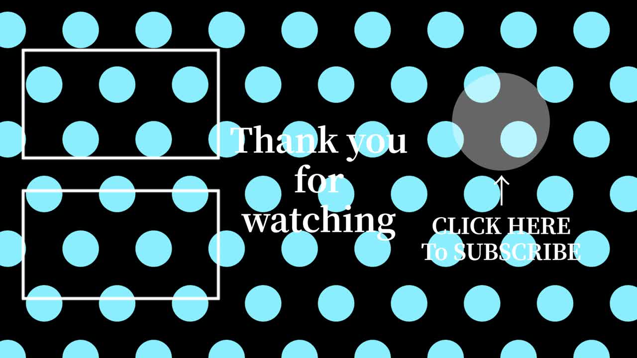 작은 점 배경 엔드 카드 엔딩 스크린 모션 그래픽