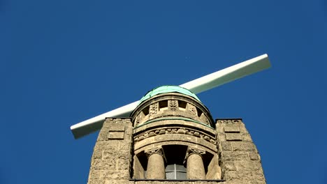 old radar tower, harbour of hamburg, navigation, 4k