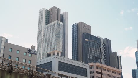 city skyline with modern buildings