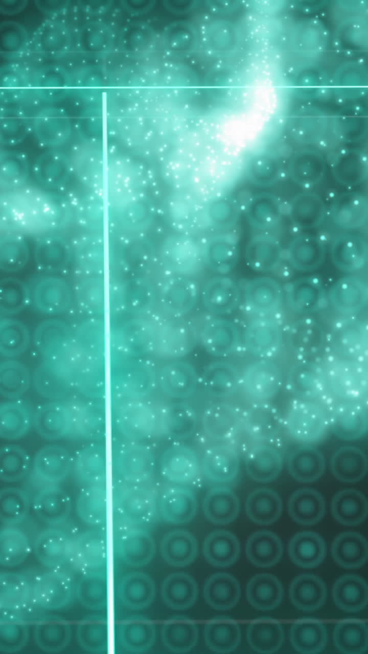 네온 녹색 스포츠 경기장과 녹색 메시의 애니메이션