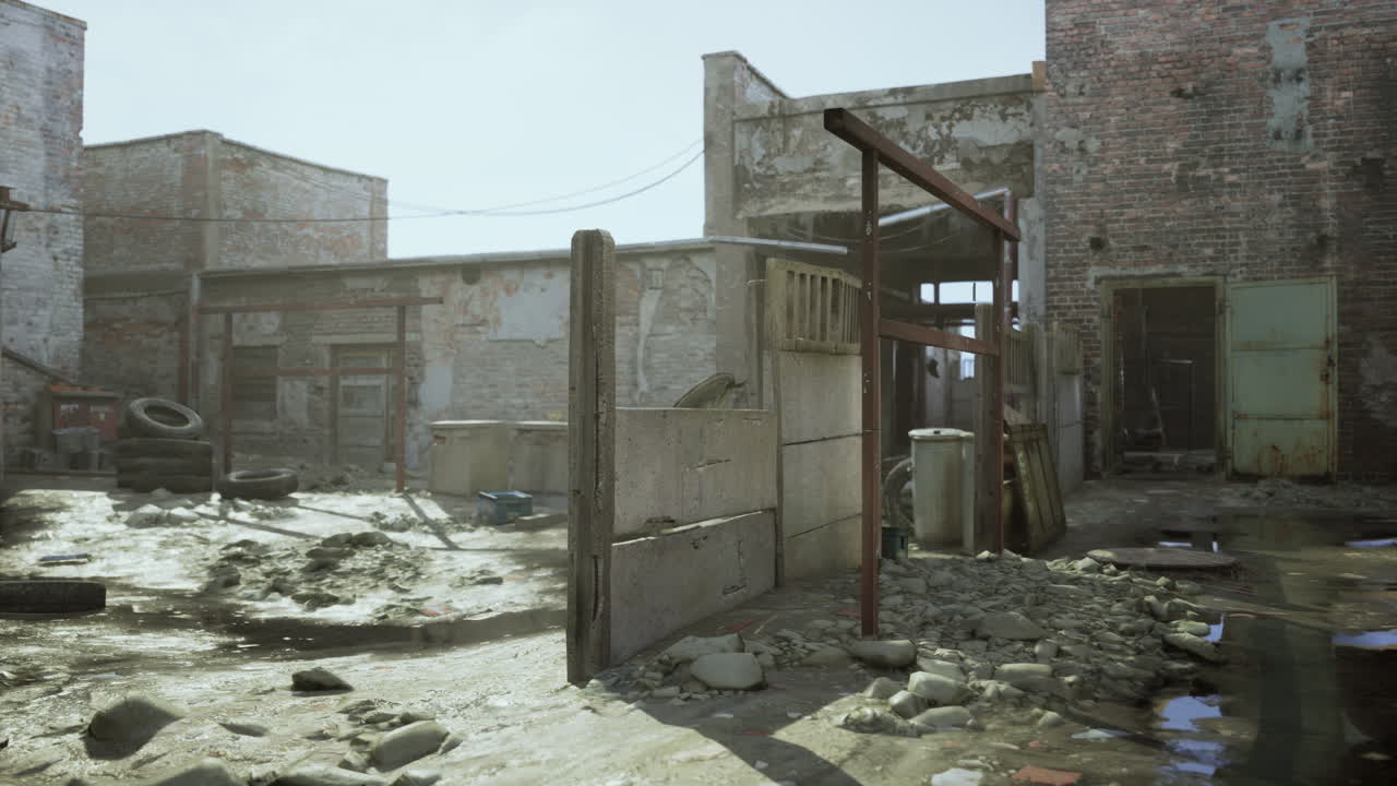 ruinas urbanas post-apocalípticas