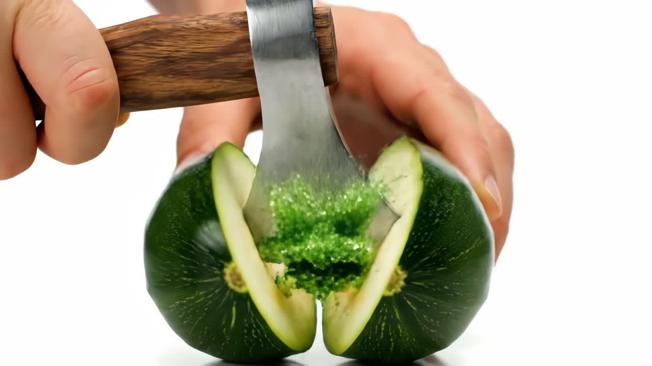 Cutting Zucchini with a Knife