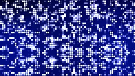 fondo animado azul y blanco digital cuadrado tecnología en bucle aparece y desaparece, en bucle