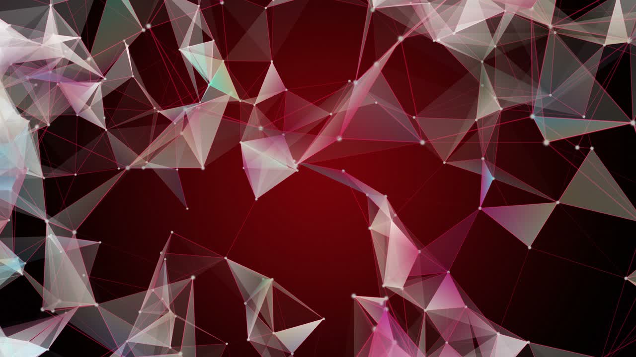 fantástica animación del plexo con triángulos modernos en cámara lenta, 4096x2304 bucle 4k