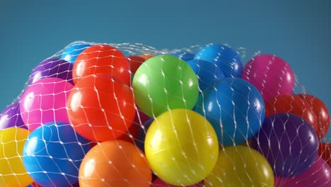 niños juguete colorida bola de plástico girar