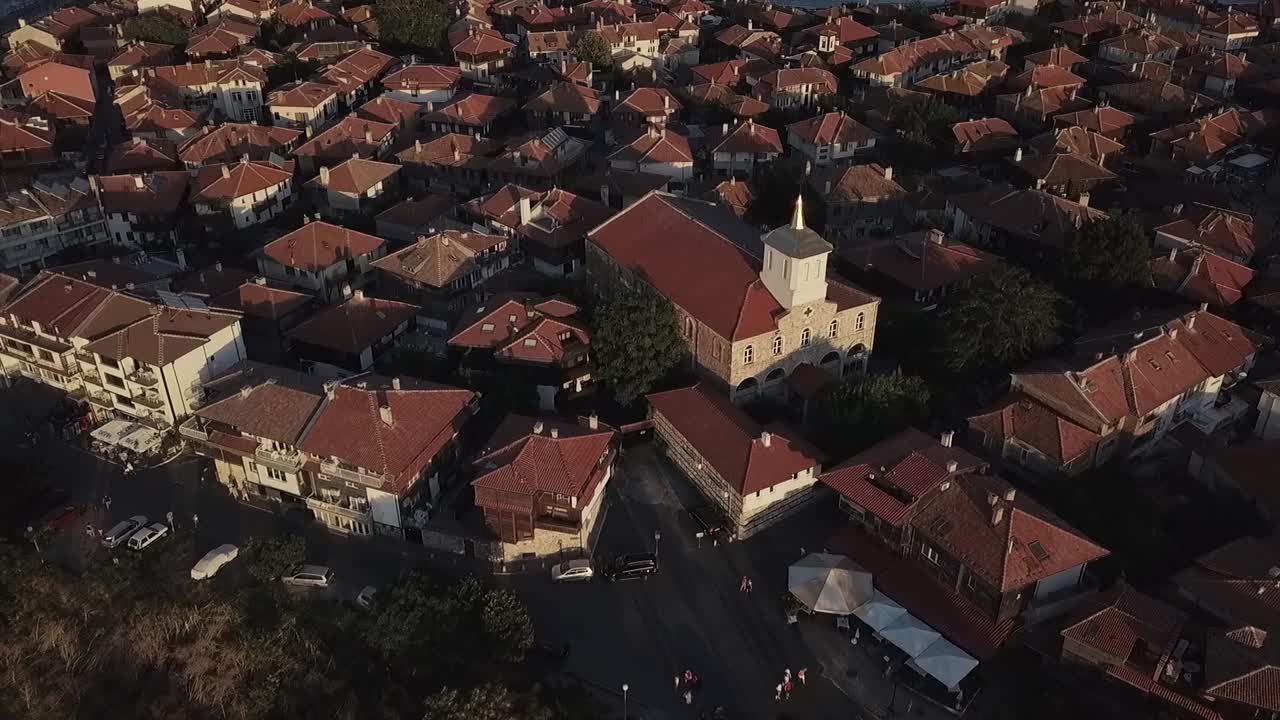 Droneoptagelse over Nesebar Gamle By