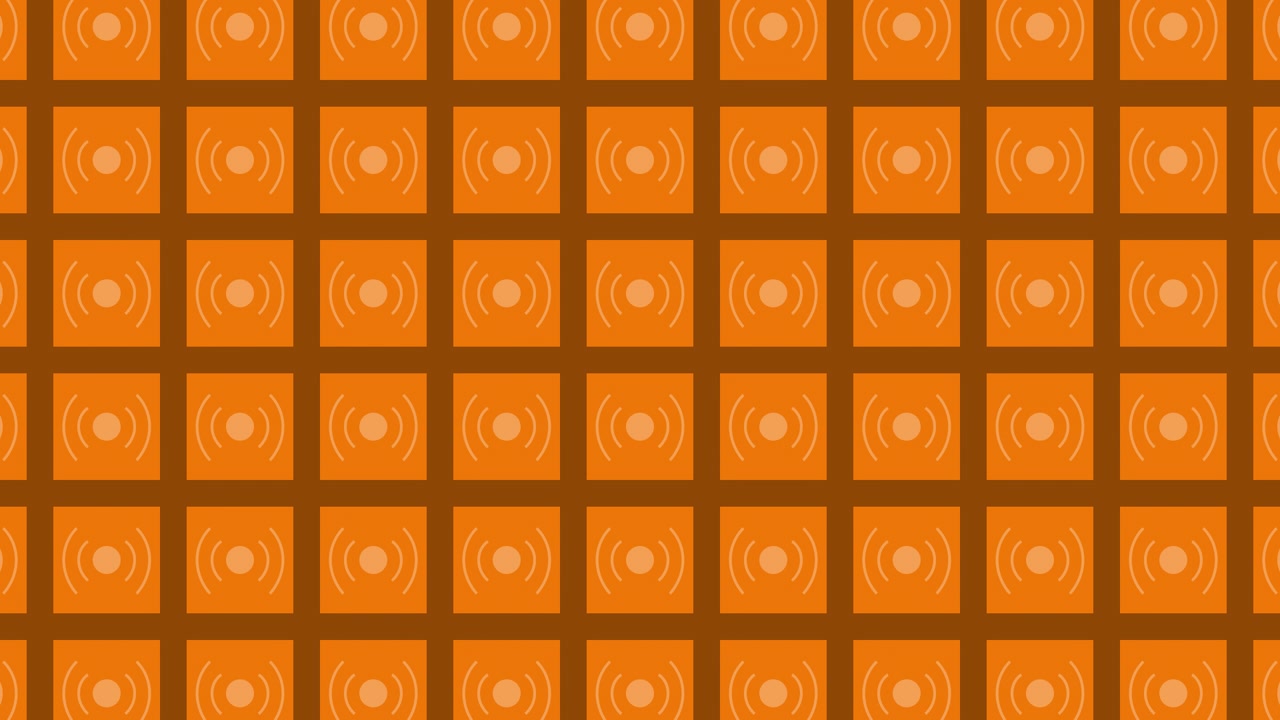 Orange Geometric Pattern