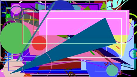 animación de formas gráficas aleatorias