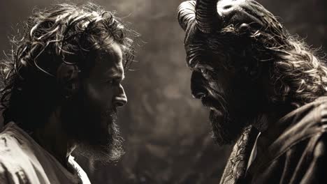 confrontation of good and evil
