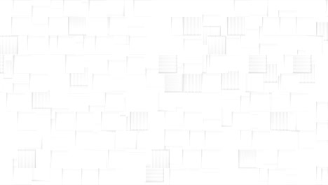 cuadrados animados grises abstractos sobre un fondo blanco