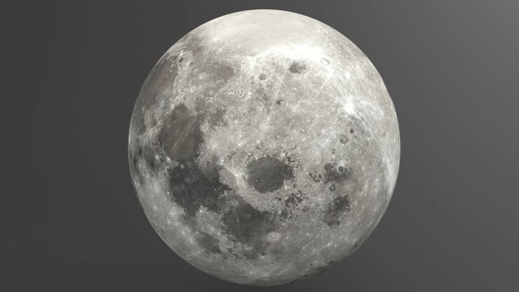 É um vídeo da lua girando