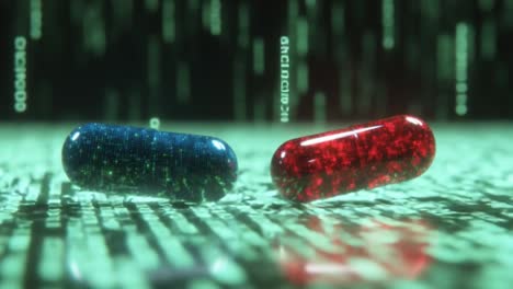 red and blue pills in the matrix