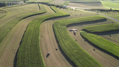 Konturierte-Landwirtschaftliche-Felder-Im-Südwesten-Von-Wisconsin-2