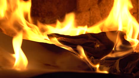 burning paper files and bills