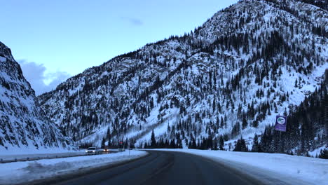 Schneebedeckte-Breckenridge-Mountains