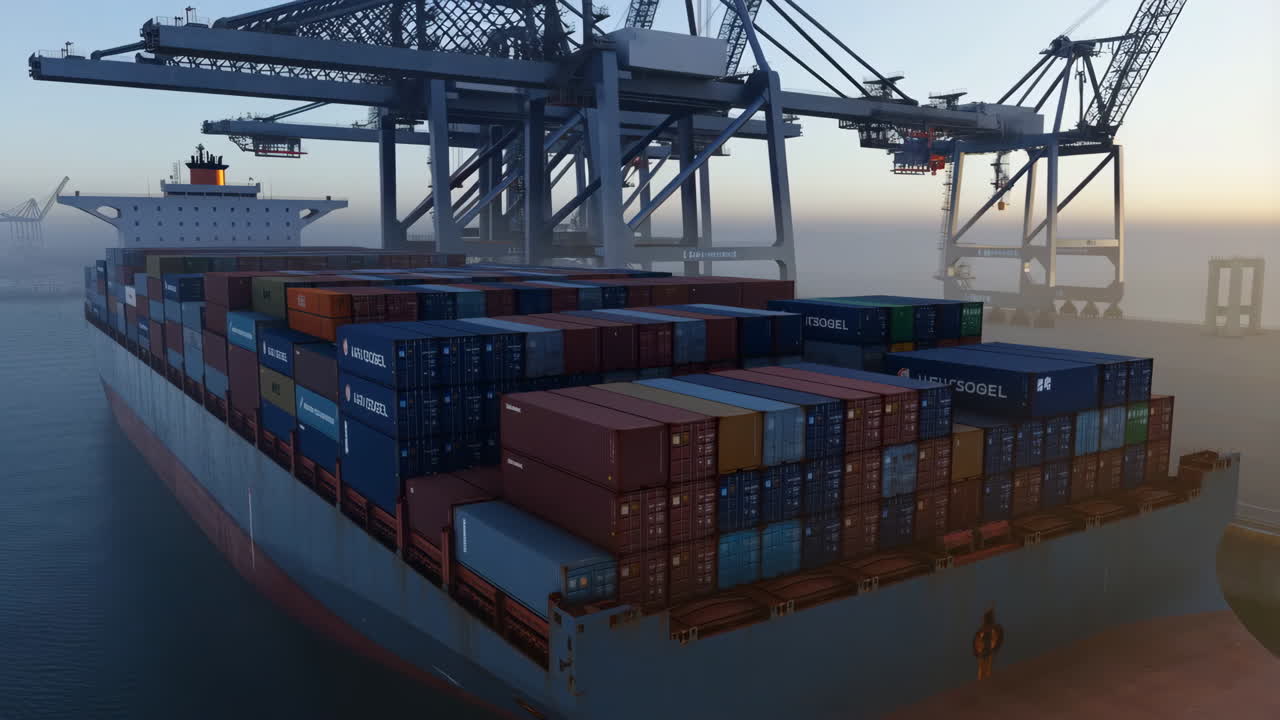 Container Ship at Port