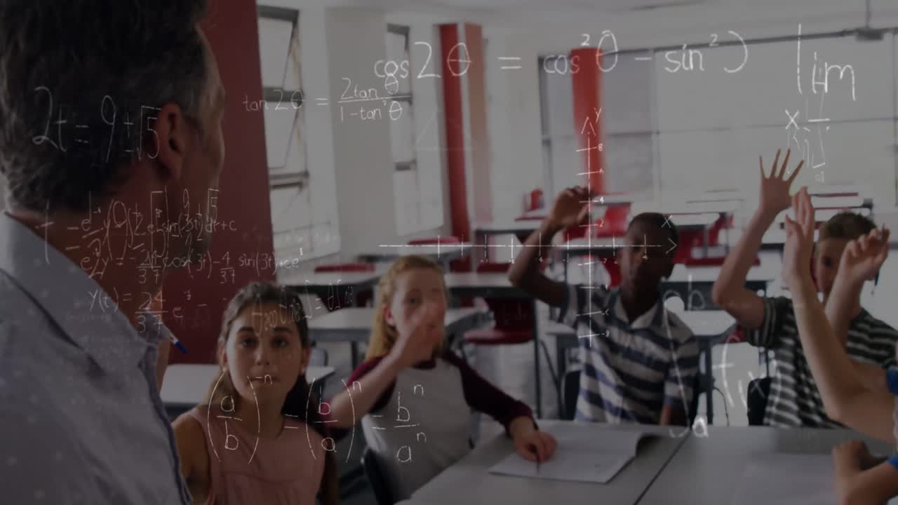 animación de ecuaciones matemáticas sobre el aprendizaje de los escolares