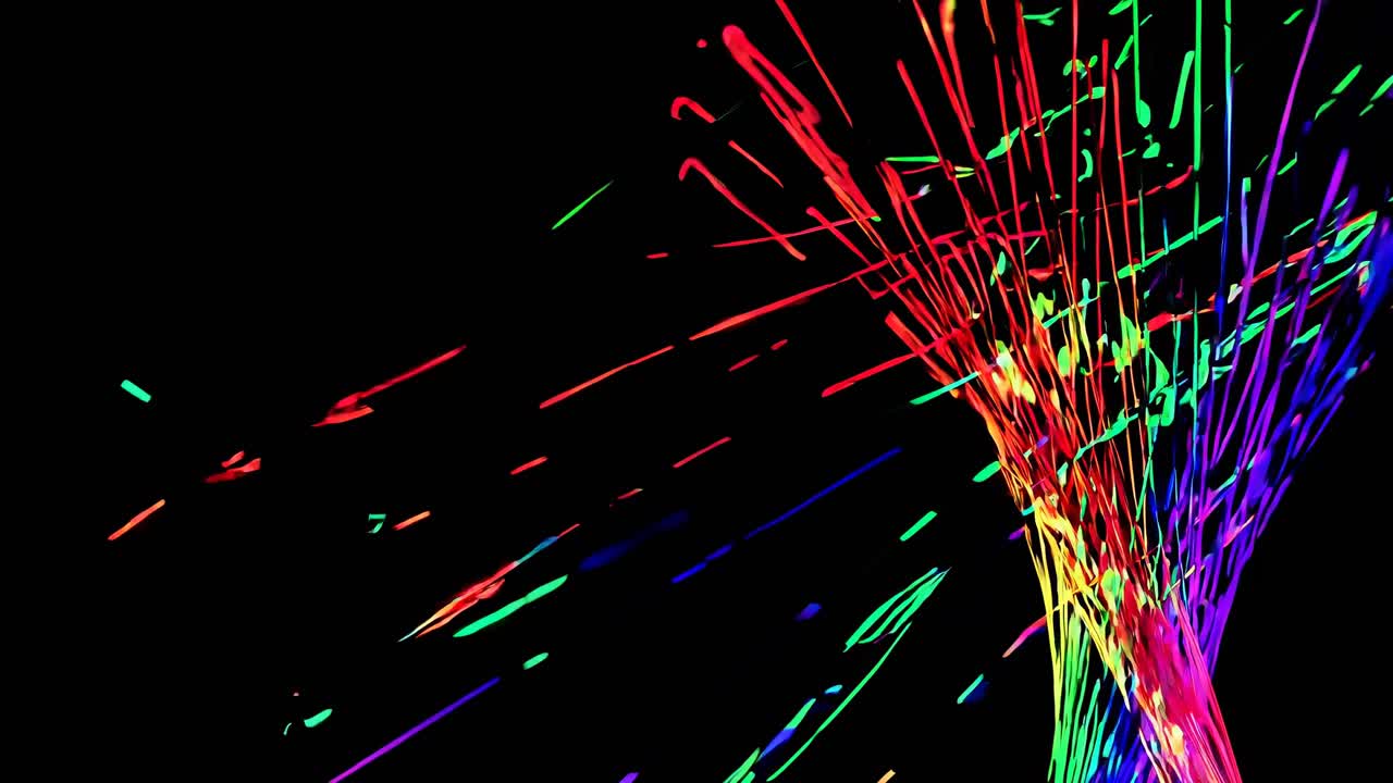 explosión abstractamente colorida