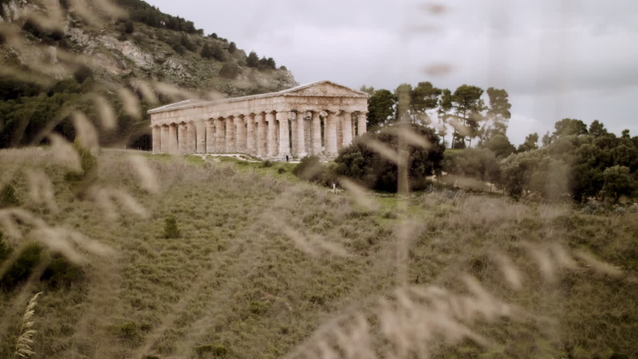 Ancient Temple in a Scenic Landscape
