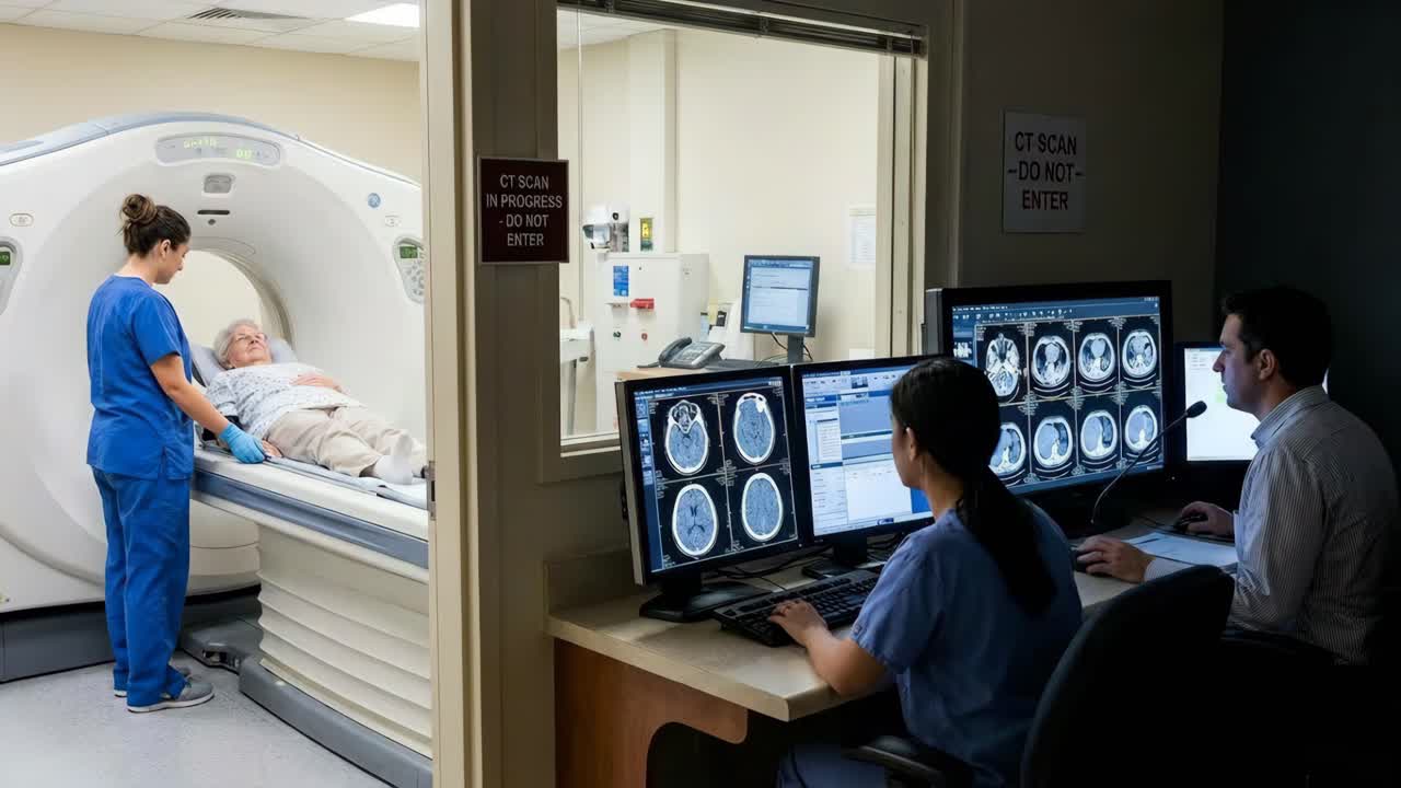 TAC in corso con professionisti del settore medico