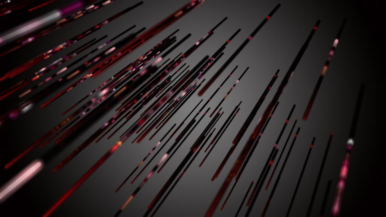 Futuristic animation with glowing stripe object in slow motion, 4096x2304 loop 4K