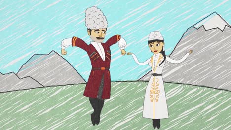 danza tradicional kazaja