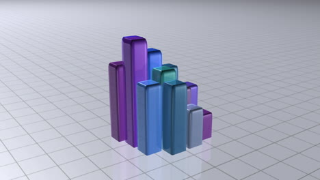 gráfico de barras de colores