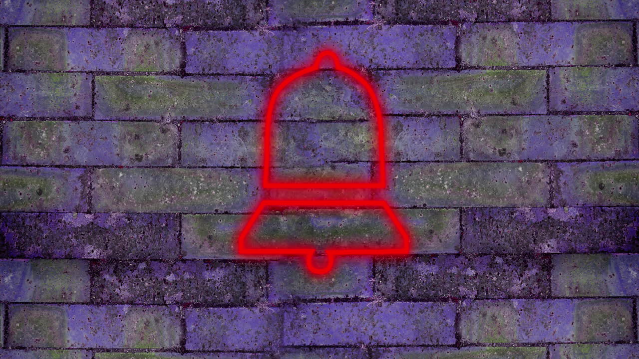 pulgares hacia abajo signo de neón en la pared de ladrillo 4k