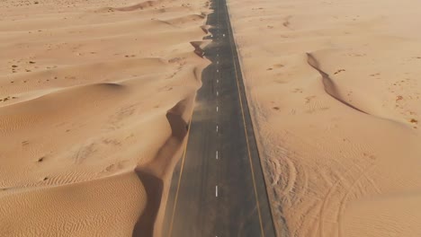 desert road aerial view