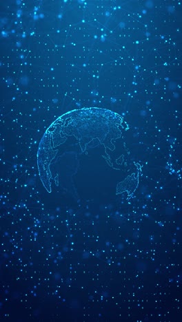 digital world globe concept of global network earth global virtual internet world connection of