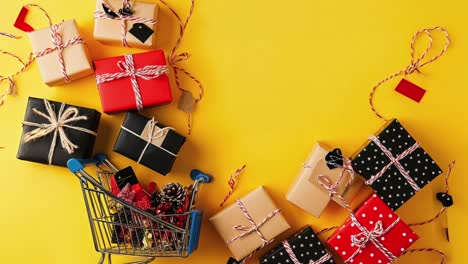 Colorful-Shopping-Carts-with-Gifts-and-Black-Friday-Tags