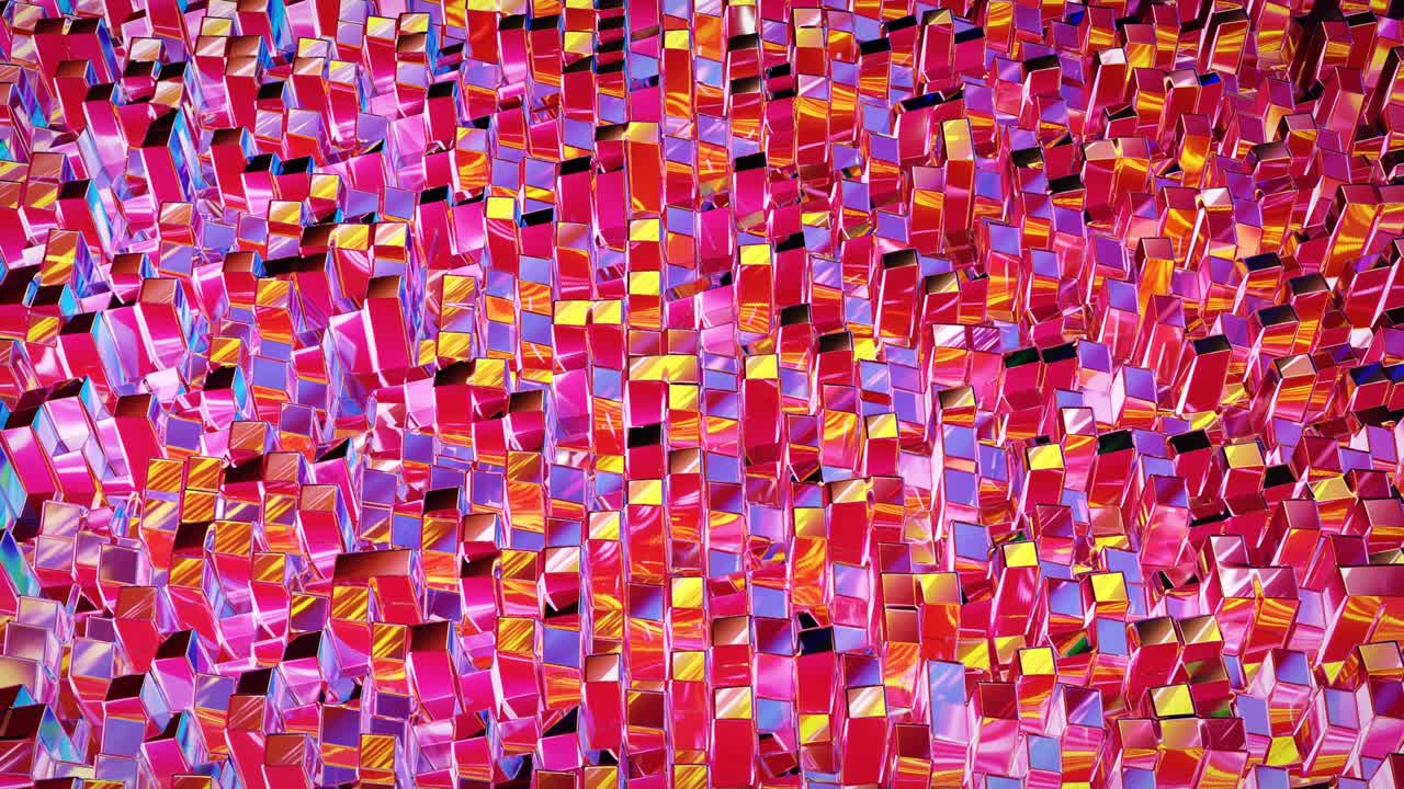 은 추상적인 iridescent 액체 배경, 사각형 패턴, 그라디언트 색상 및 흐름 파동과 함께 액체의 아름다운 파동 유리 표면, 부드러운 부드러운 애니메이션과 함께 창의적인 밝은 bg.