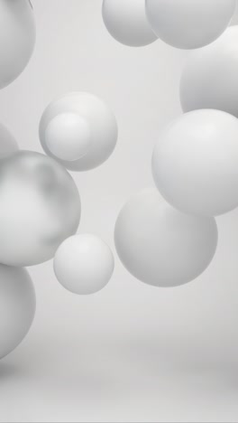 abstract white spheres