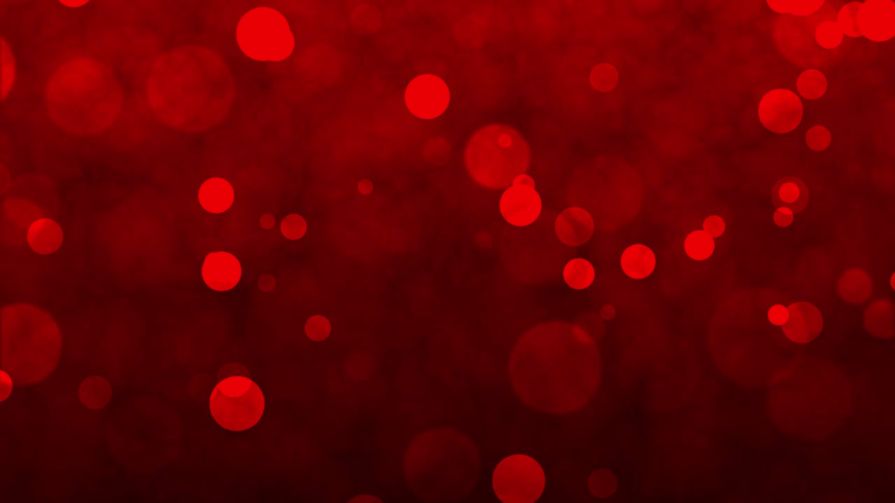 화면 전체에 빛 입자가 있는 빨간색 애니메이션 배경
