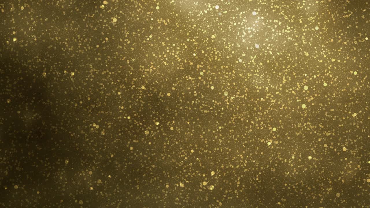 fundo dourado abstrato - serenata de pó dourado: movimento suave e cintilante com partículas flutuantes