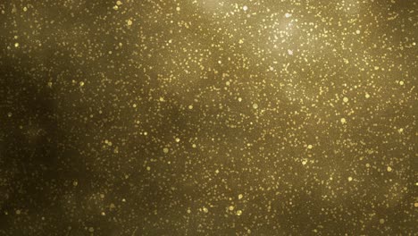 abstract golden background - gold dust serenade: gentle shimmering motion with floating particles