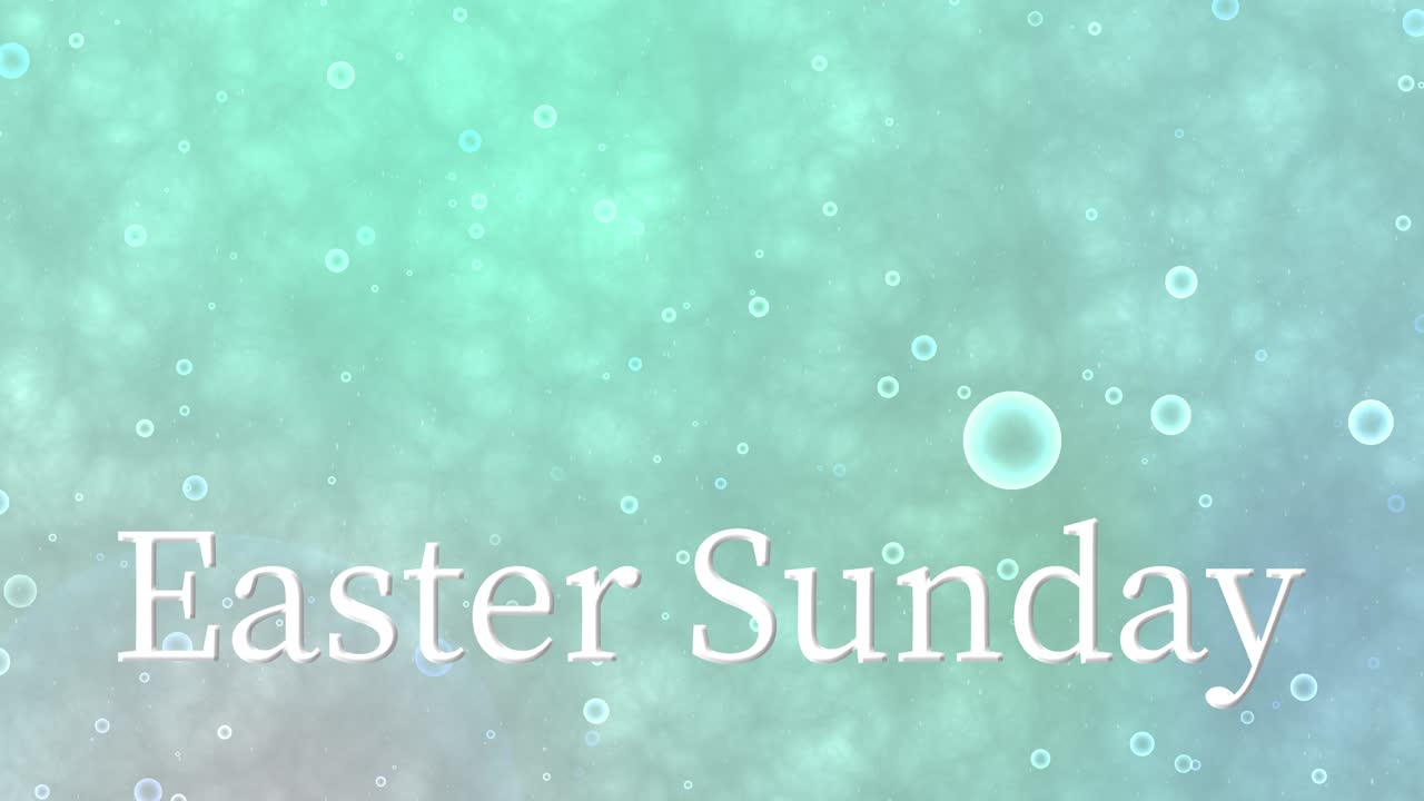 부활절 일요일 이벤트 텍스트 애니메이션 모션 그래픽