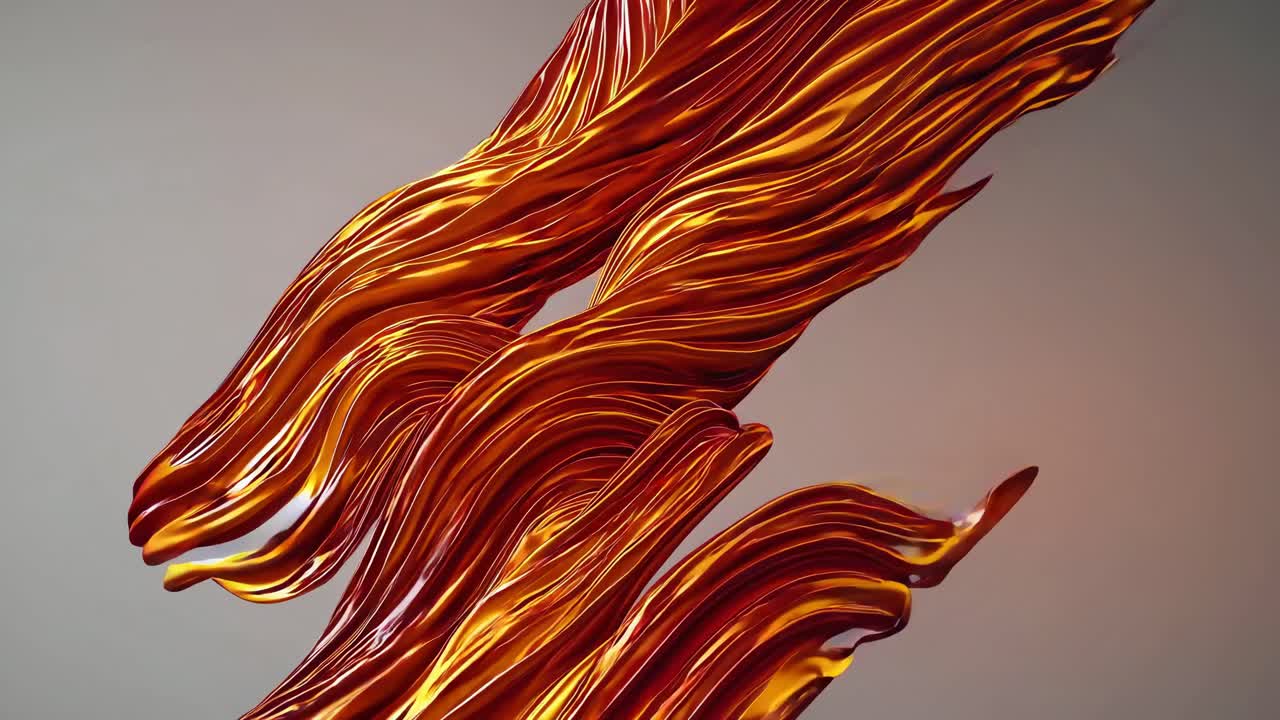 Forme fluide astratte dorate