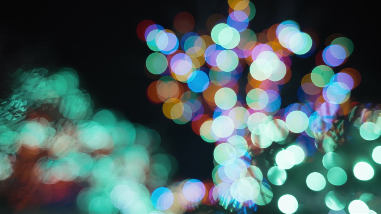 Hintergrund mit verschwommenen runden Lichtern