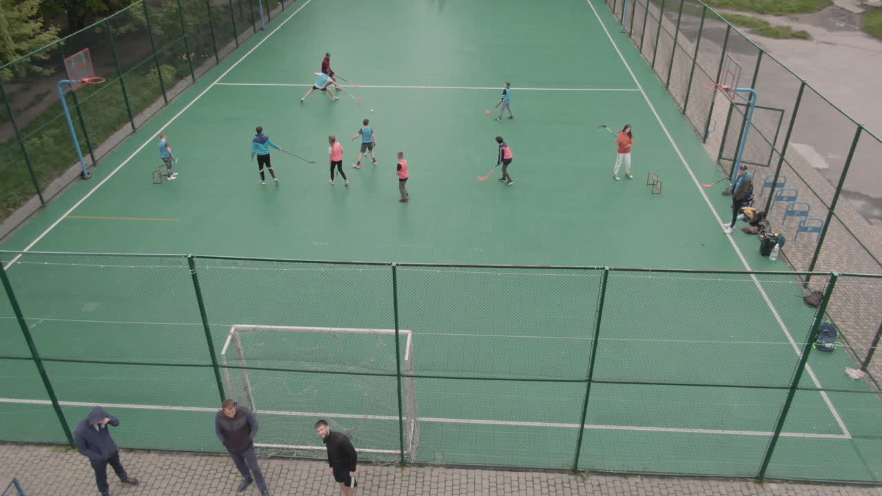 Outdoor Hockey Practice