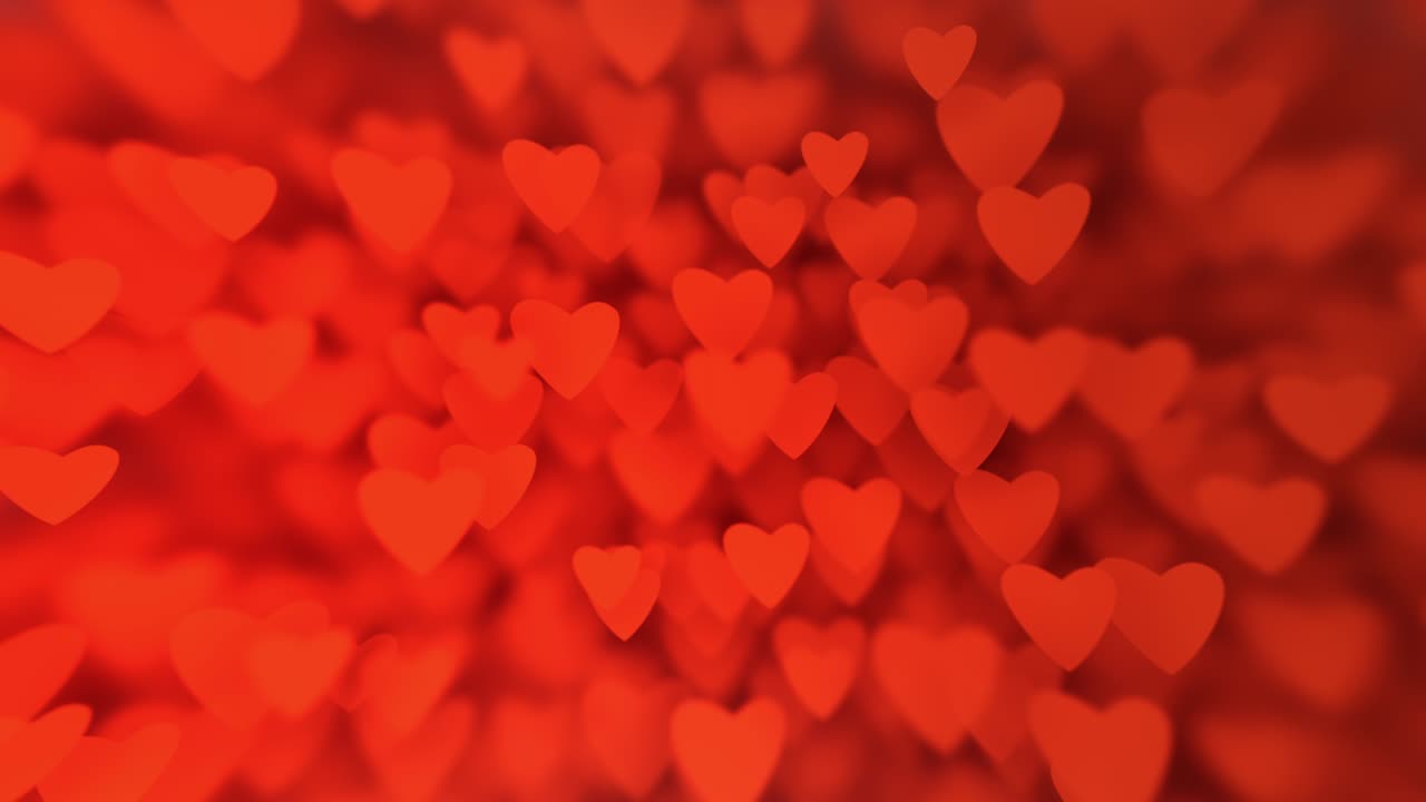 movimiento lento de los pequeños árboles de navidad borrosos y brillantes