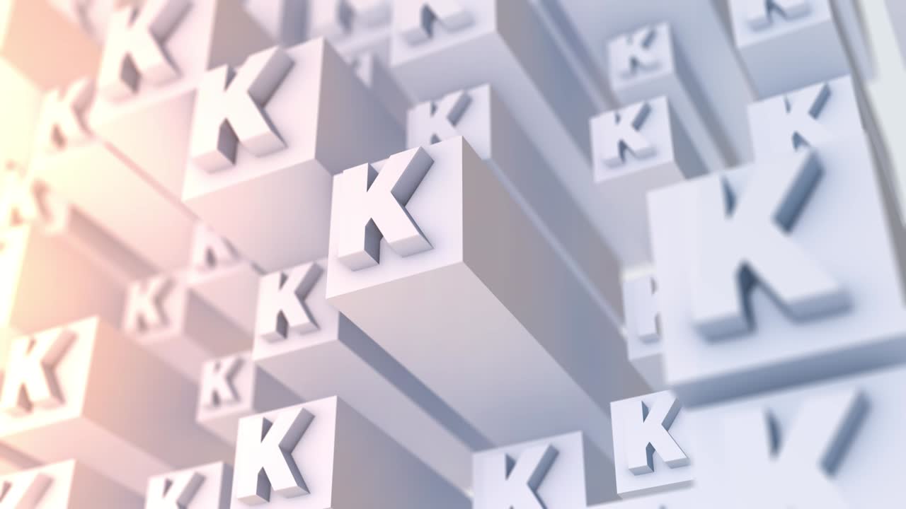 el fondo de la letra k (en bucle)