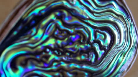 iridescent wavy abstract pattern close-up