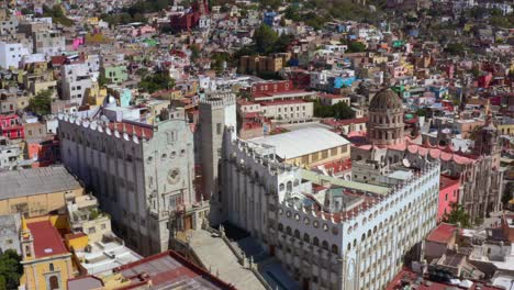 aerial: guanajuato city, mexico