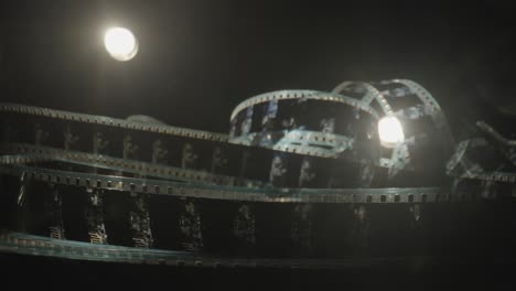 Film Reel in the Dark