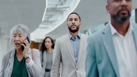 Airport-group,-walking-and-business-people-travel