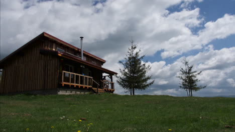 timelapse of a mountain in carpathian mountains, romania