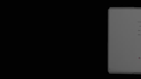 Isolated-slow-pan-up-of-network-attached-storage-,-right-to-left