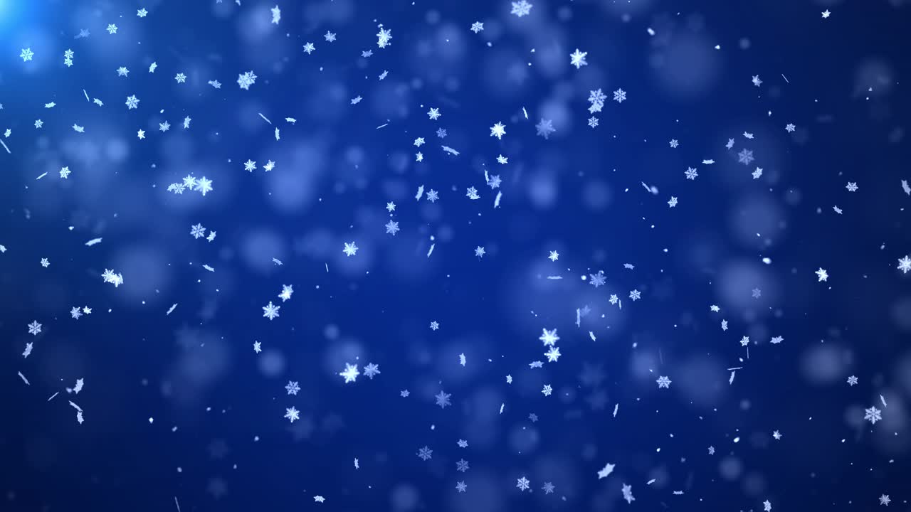 Abstract winter snow falling loop motion background shining gold particles shimmering glittering