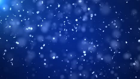 abstract winter snow falling loop motion background shining gold particles shimmering glittering